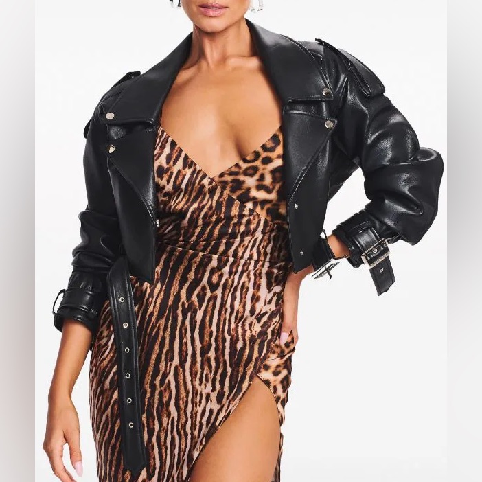 Retrofete Victoria Cropped Biker Jacket